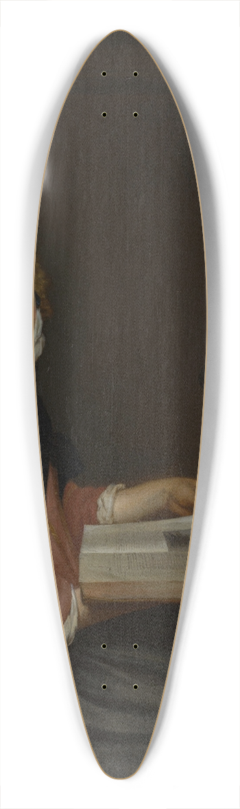 Eglon van der Neer - The Reader 39.3 inch art pintail longboard deck