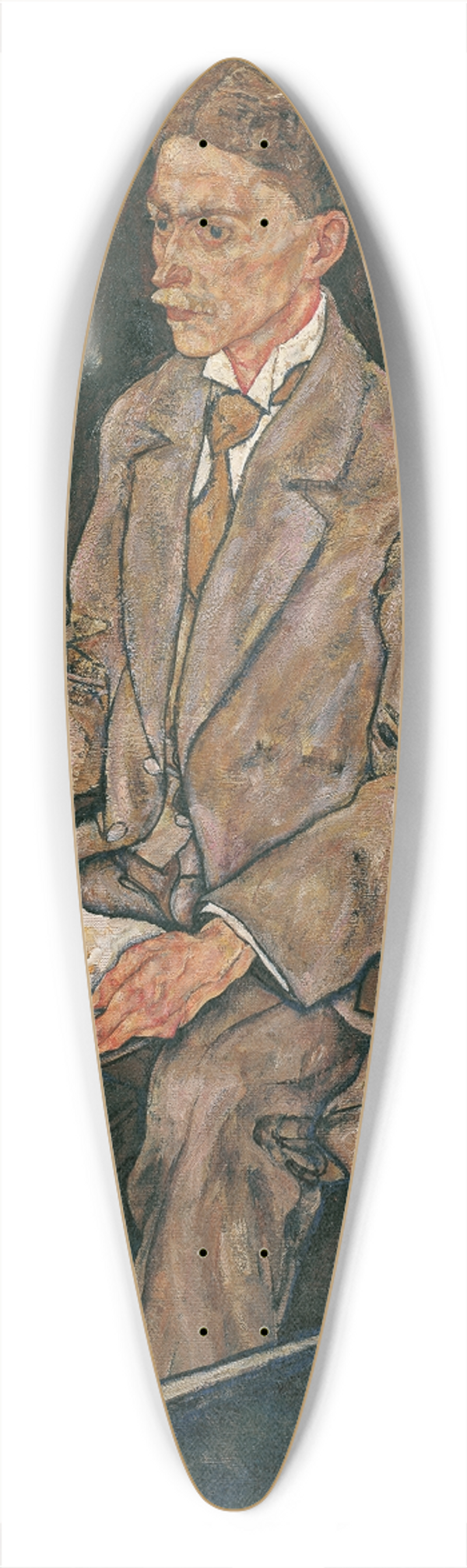 Egon Schiele - Bildnis Dr. Franz Martin Haberditzl 39.3 inch art pintail longboard deck