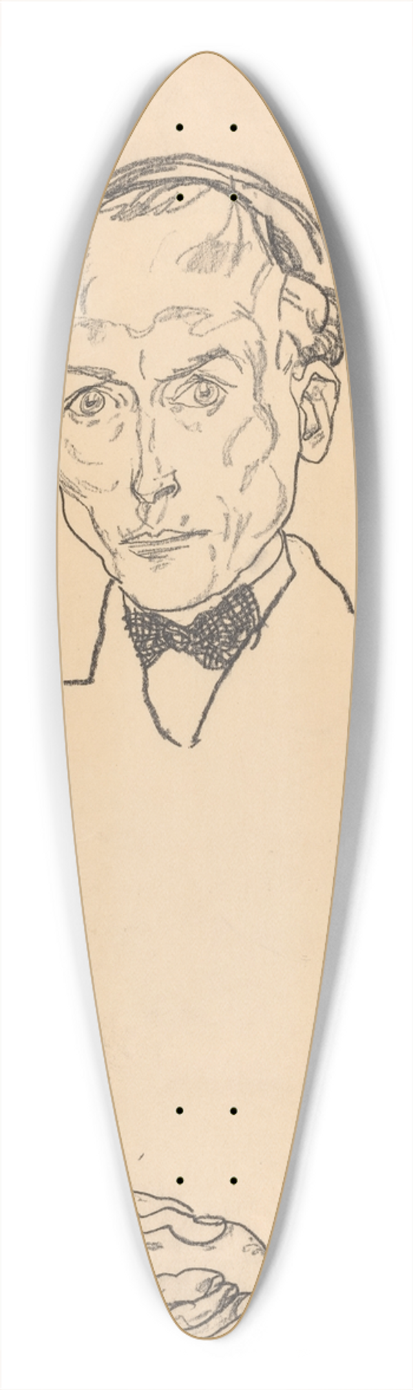 Egon Schiele - Dr. Ernst Wagner 39.3 inch art pintail longboard deck