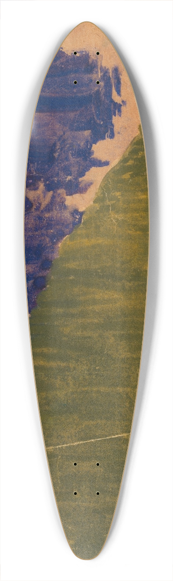 Egon Schiele - Landschaftsstudie; Hirschbergen  Bhmerwald 39.3 inch art pintail longboard deck