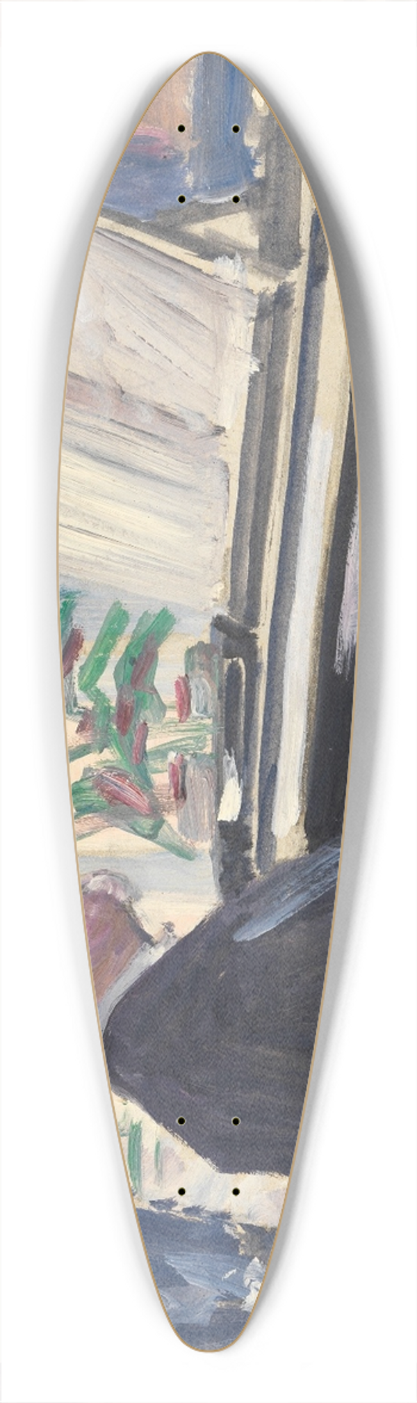 Egon Schiele - Leopold Czihaczek am Klavier (Skizze) 39.3 inch art pintail longboard deck
