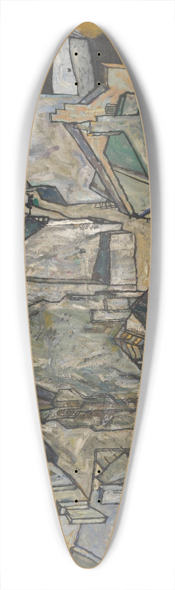 Egon Schiele - Mdling II 39.3 inch art pintail longboard deck