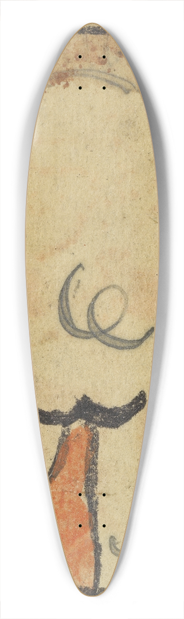 Egon Schiele - Schwein von hinten 39.3 inch art pintail longboard deck