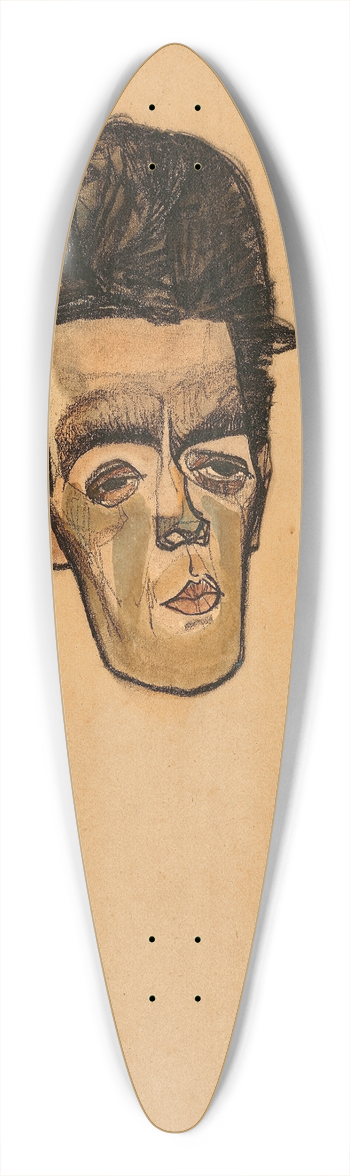 Egon Schiele - Selbstbildnis 39.3 inch art pintail longboard deck
