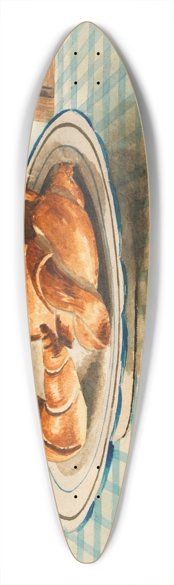 Egon Schiele - Stillleben mit Gebckteller 39.3 inch art pintail longboard deck
