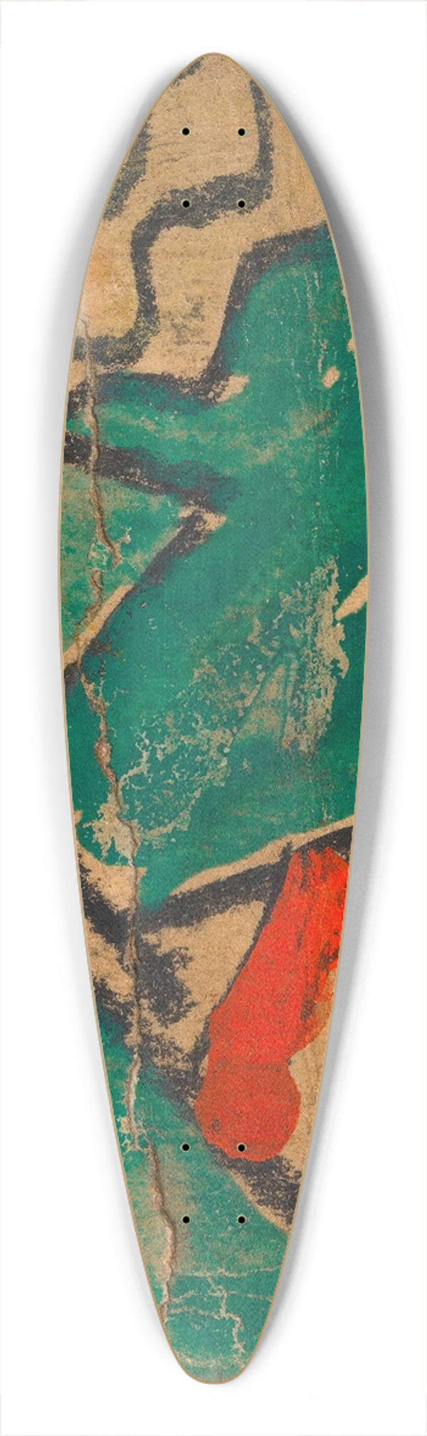 Egon Schiele - Tnzerin mit rot-weiem Rock 39.3 inch art pintail longboard deck