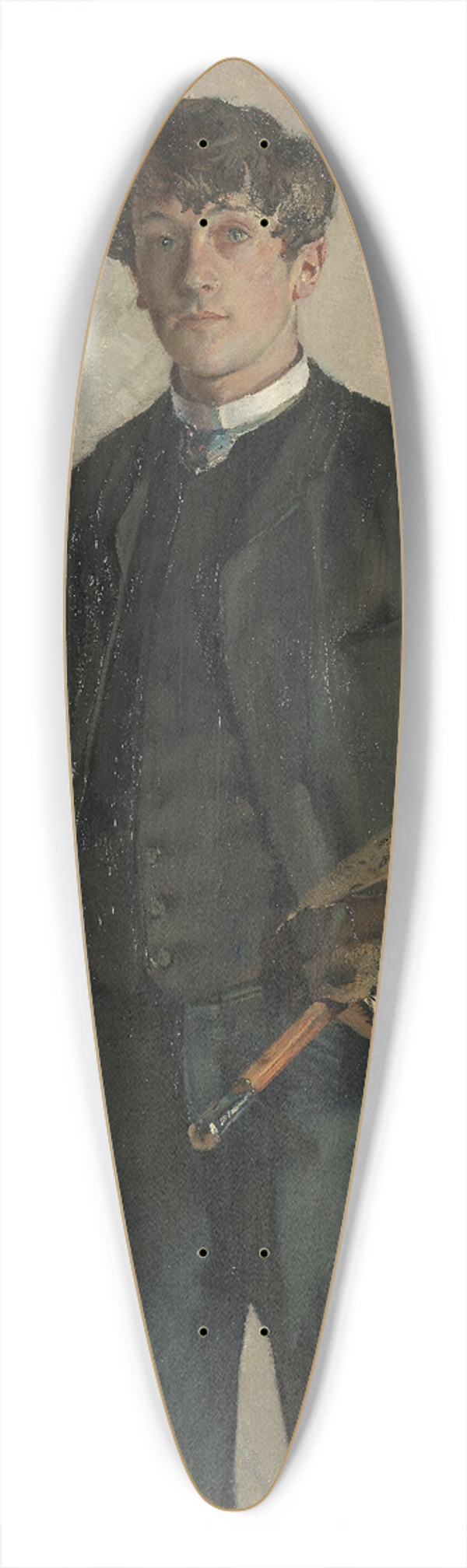 Eilif Peterssen - Portrait of the Painter Kalle Lchen 39.3 inch art pintail longboard deck
