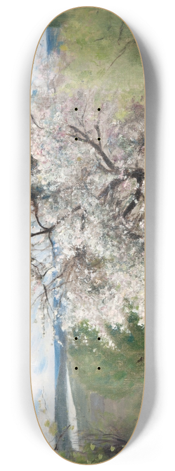 Carl Fredrik Hill - Fruit Tree in Blossom, Bois-le-Roi 8.25 inch art skate deck
