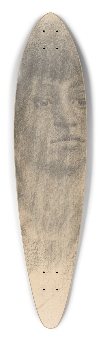 Elemr Halsz-Hradil - Portrt dievatka 39.3 inch art pintail longboard deck