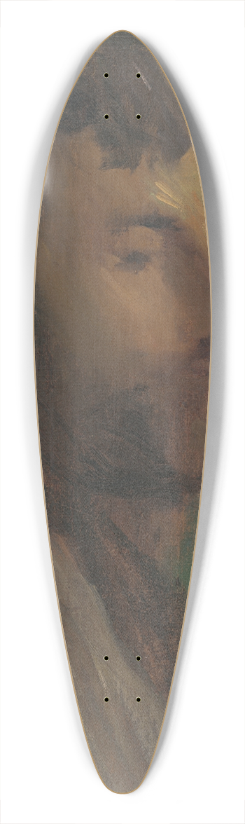 Elemr Halsz-Hradil - Workers Head 39.3 inch art pintail longboard deck