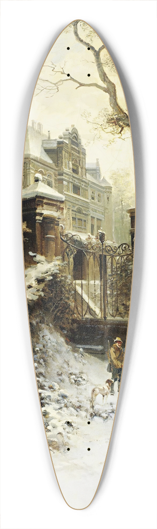 E. Lermontoff - At The Gates Of An Estate 39.3 inch art pintail longboard deck
