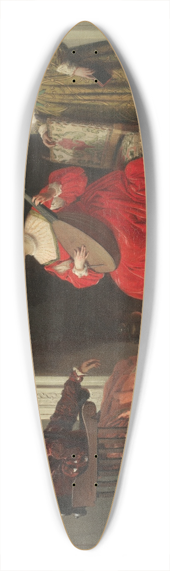 Eleuterio Pagliano - A discerning audience 39.3 inch art pintail longboard deck
