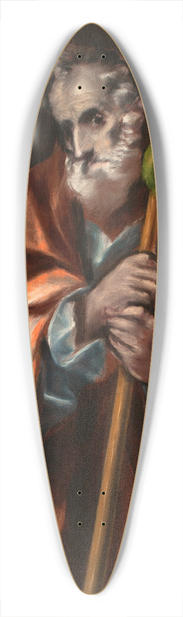 El Greco (Domenikos Theotokopoulos) - Apostle St Thaddeus (Jude) 39.3 inch art pintail longboard deck