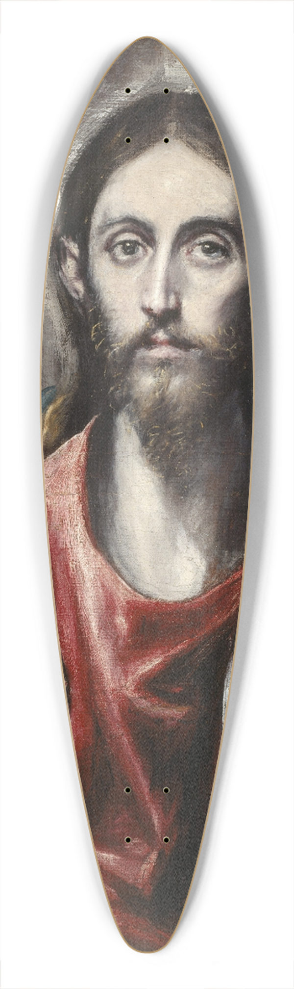 El Greco (Domenikos Theotokopoulos) - Christ Blessing (the Saviour Of The World) 39.3 inch art pintail longboard deck