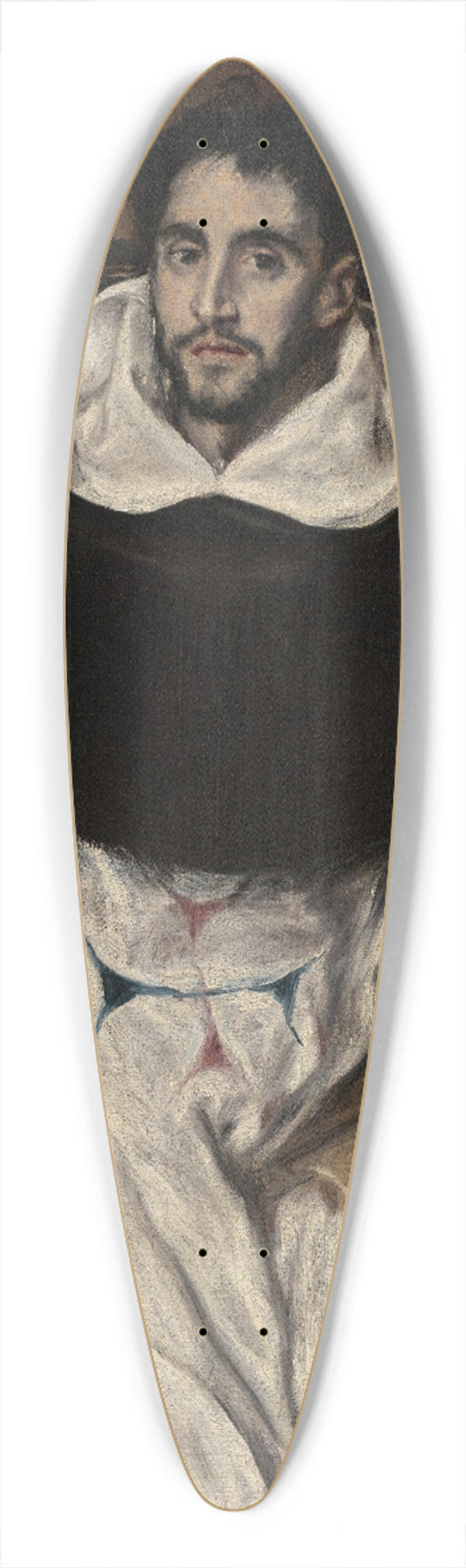 El Greco (Domenikos Theotokopoulos) - Fray Hortensio Flix Paravicino 39.3 inch art pintail longboard deck