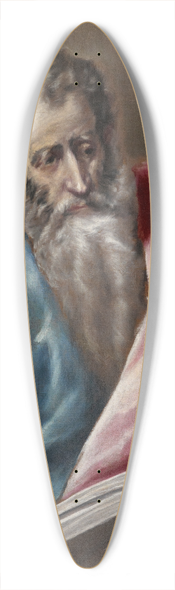 El Greco (Domenikos Theotokopoulos) - St. Matthew 39.3 inch art pintail longboard deck