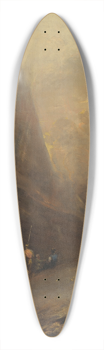 Elias Martin - Mountain Landscape with Banditti 39.3 inch art pintail longboard deck