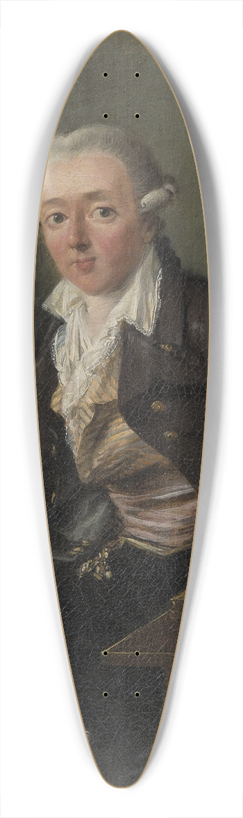 Elias Martin - Portrait of a Gentleman 39.3 inch art pintail longboard deck