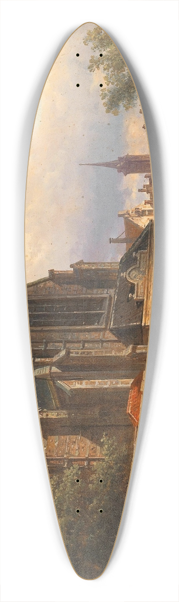 Elias Pieter van Bommel - Hollndische Marktansicht 39.3 inch art pintail longboard deck