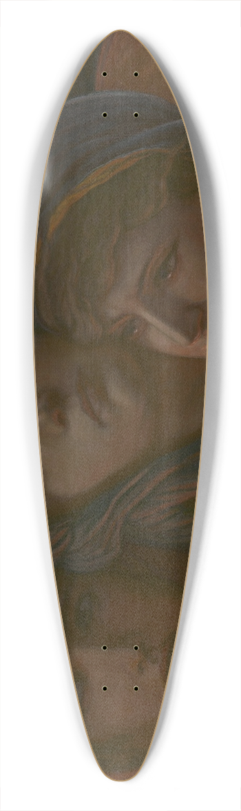 Elihu Vedder - A Glimpse into Hell, or Fear 39.3 inch art pintail longboard deck