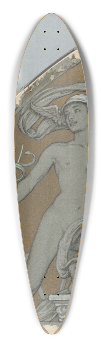 Elihu Vedder - Cartoon for Mercury 39.3 inch art pintail longboard deck