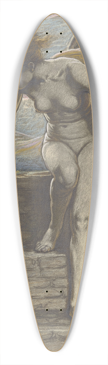 Elihu Vedder - Dawn 39.3 inch art pintail longboard deck