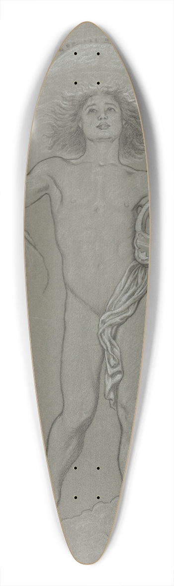 Elihu Vedder - Study forApollo 39.3 inch art pintail longboard deck