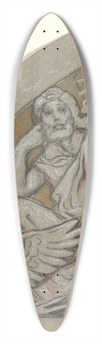 Elihu Vedder - Study forJupiter 39.3 inch art pintail longboard deck