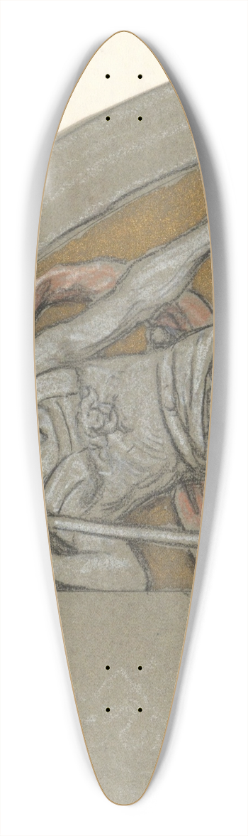 Elihu Vedder - Study forMars 39.3 inch art pintail longboard deck