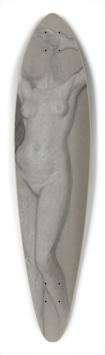 Elihu Vedder - Study for the Figure ofVenus 39.3 inch art pintail longboard deck