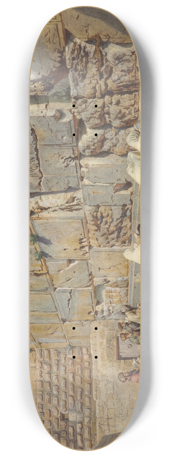 Carl Friedrich Heinrich Werner - The Wailing Wall, Jerusalem 8.25 inch art skate deck