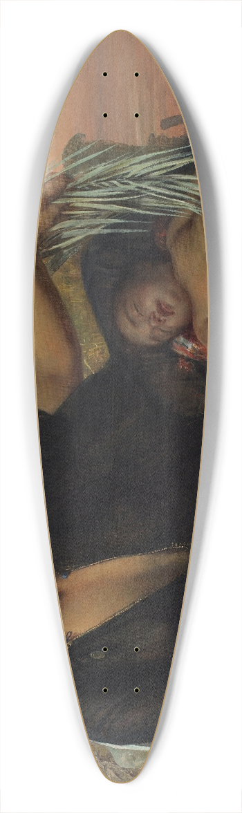 Elisabeth Jerichau Baumann - An Egyptian Fellah Woman with her Baby 39.3 inch art pintail longboard deck