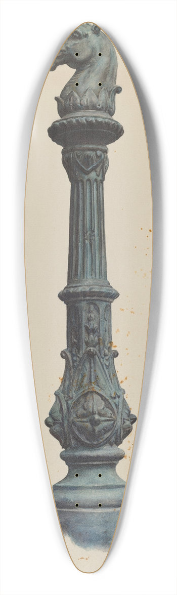 Elizabeth Fairchild - Horse Head Hitching Post 39.3 inch art pintail longboard deck