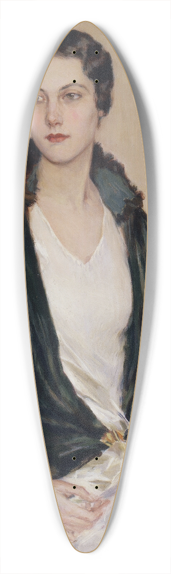 Elizabeth Kelly - Miss Edith Bryant 39.3 inch art pintail longboard deck