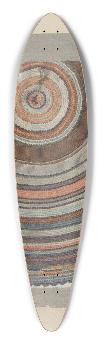 Elizabeth Moutal - Shaker Circular Rug 39.3 inch art pintail longboard deck