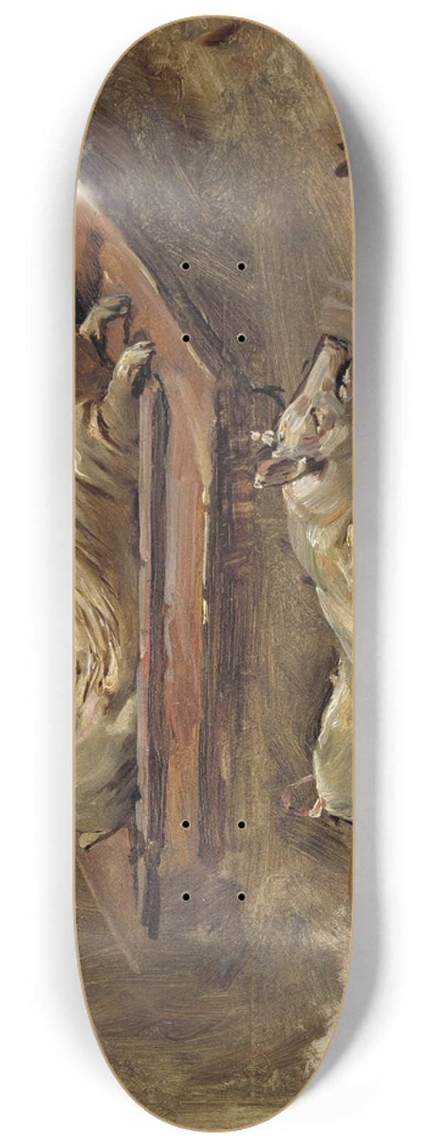 Carl Gustaf Hellqvist - Pigs. Study for During Fasting Time 8.25 inch art skate deck