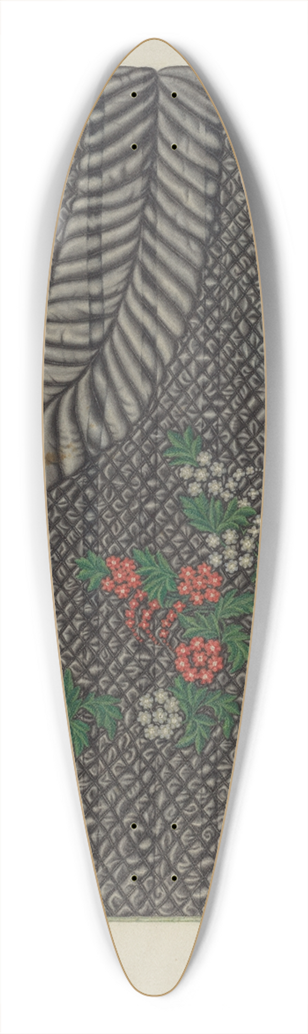 Elizabeth T. Reike - Quilt 39.3 inch art pintail longboard deck