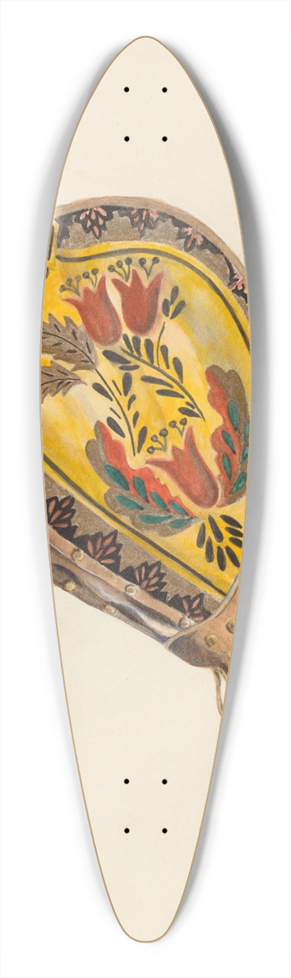 Ella Josephine Sterling - Painted Bellows 39.3 inch art pintail longboard deck