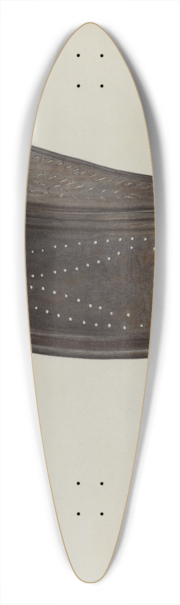 Elmer R. Kottcamp - Pa. German Spark Shield 39.3 inch art pintail longboard deck