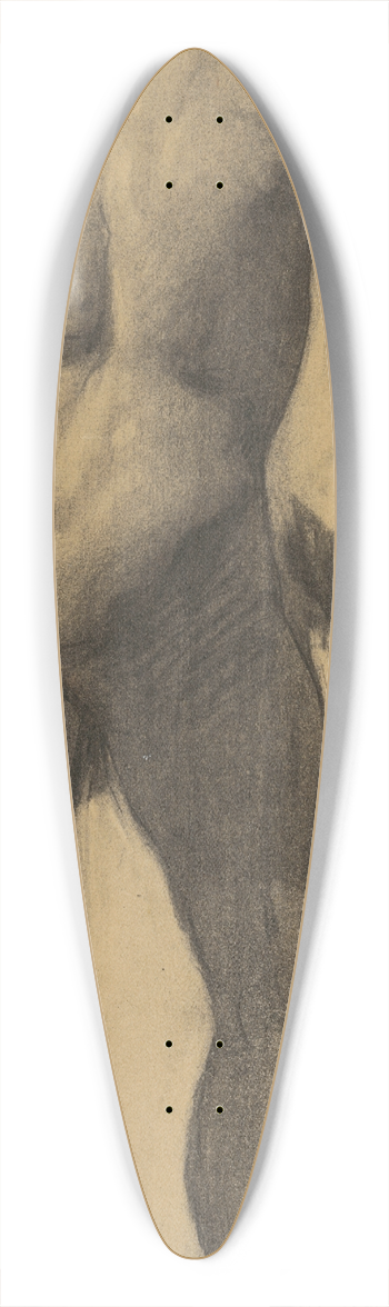 Emil Alexay-Olexk - Study of a Man Leaning on a Wall 39.3 inch art pintail longboard deck