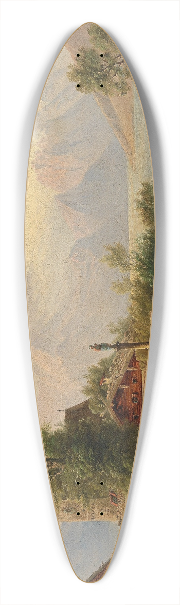 Emil Barbarini - Bei Zell am See 39.3 inch art pintail longboard deck