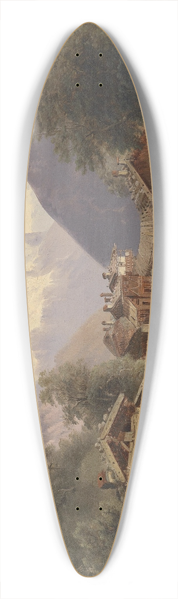 Emil Barbarini - Gebirgsdorf 39.3 inch art pintail longboard deck