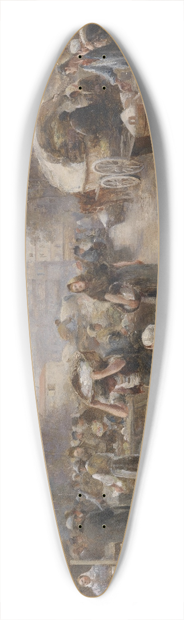 Emil Barbarini - Markttag 39.3 inch art pintail longboard deck