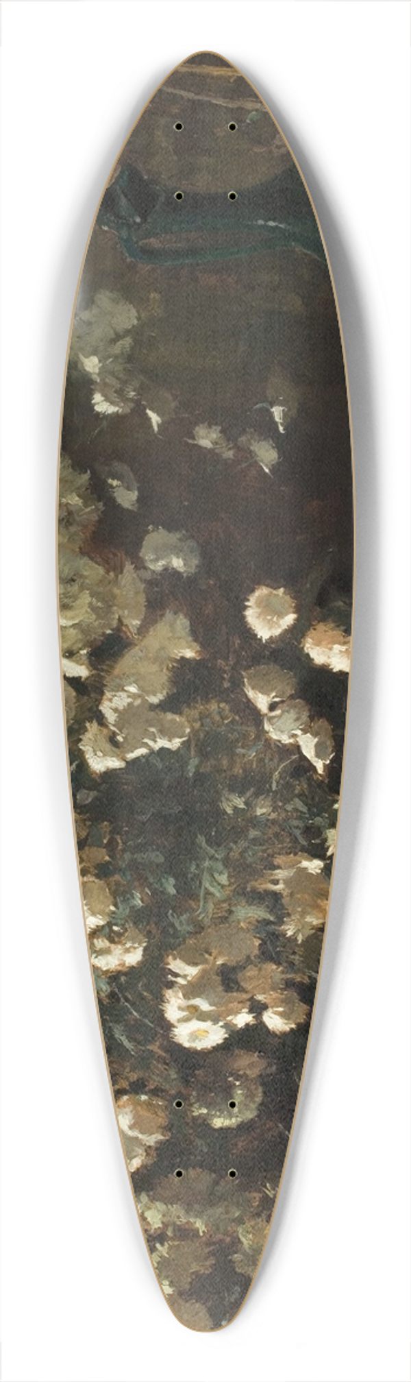 Emil Carlsen - Still Life of Chrysanthemums 39.3 inch art pintail longboard deck