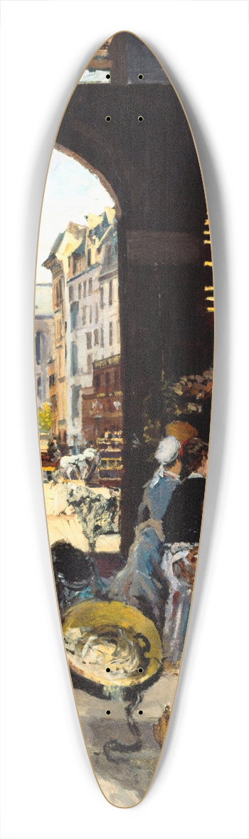 Emile Antoine Guillier - Le March des Carmes, place Maubert 39.3 inch art pintail longboard deck