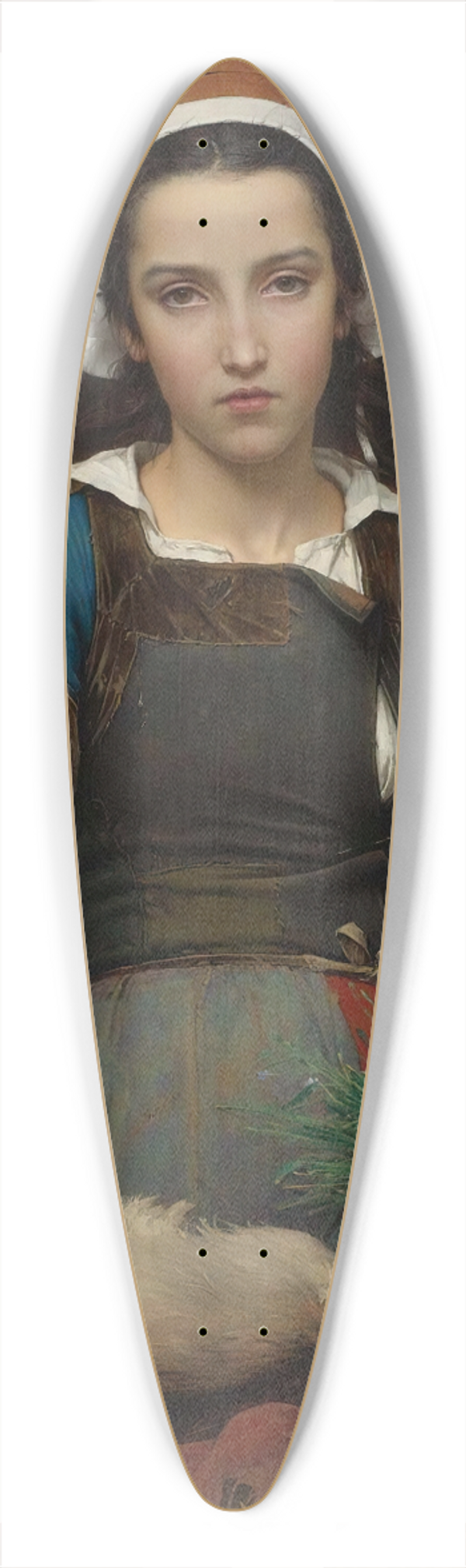 Emile-Auguste Hublin - A Friend In Need 39.3 inch art pintail longboard deck