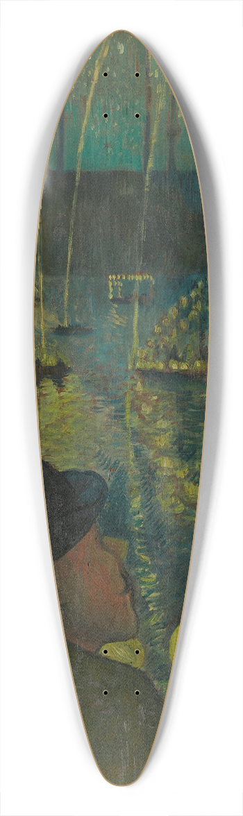 Emile Bernard - NightFestival 39.3 inch art pintail longboard deck