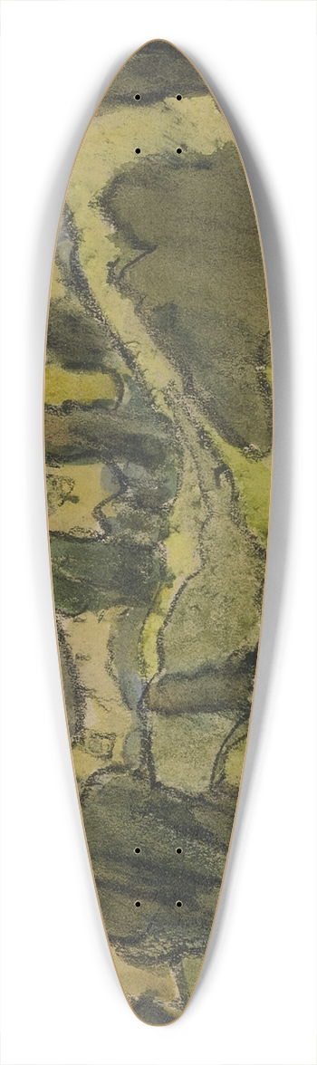 Emile Bernard - Paysage aux alentours de Pont Aven 39.3 inch art pintail longboard deck