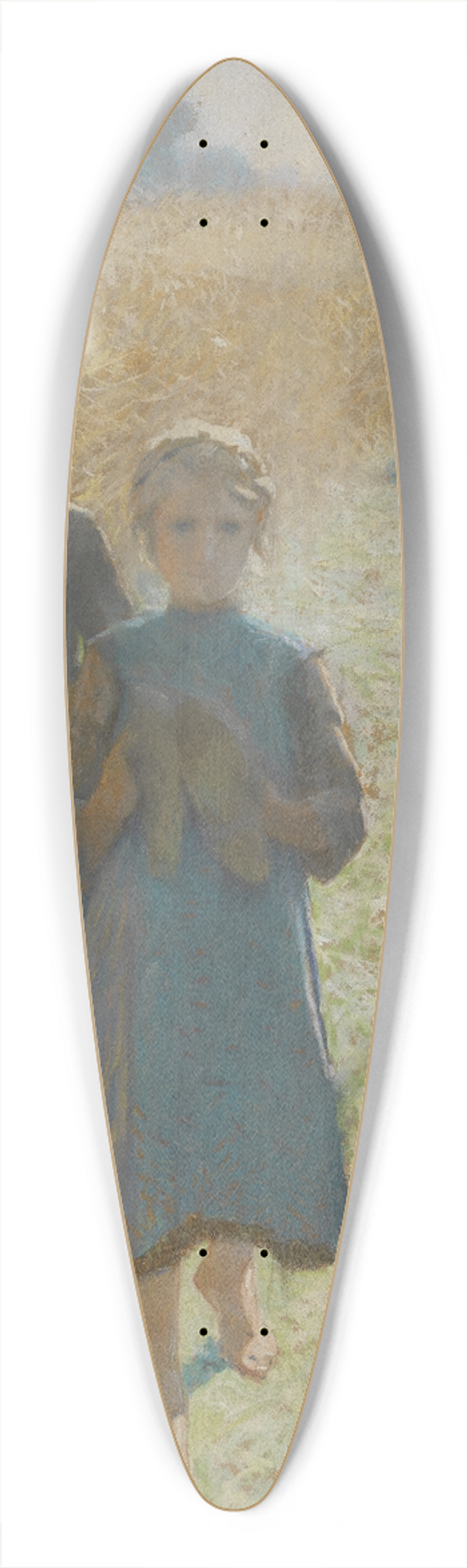 Emile Claus - Girls in the field 39.3 inch art pintail longboard deck
