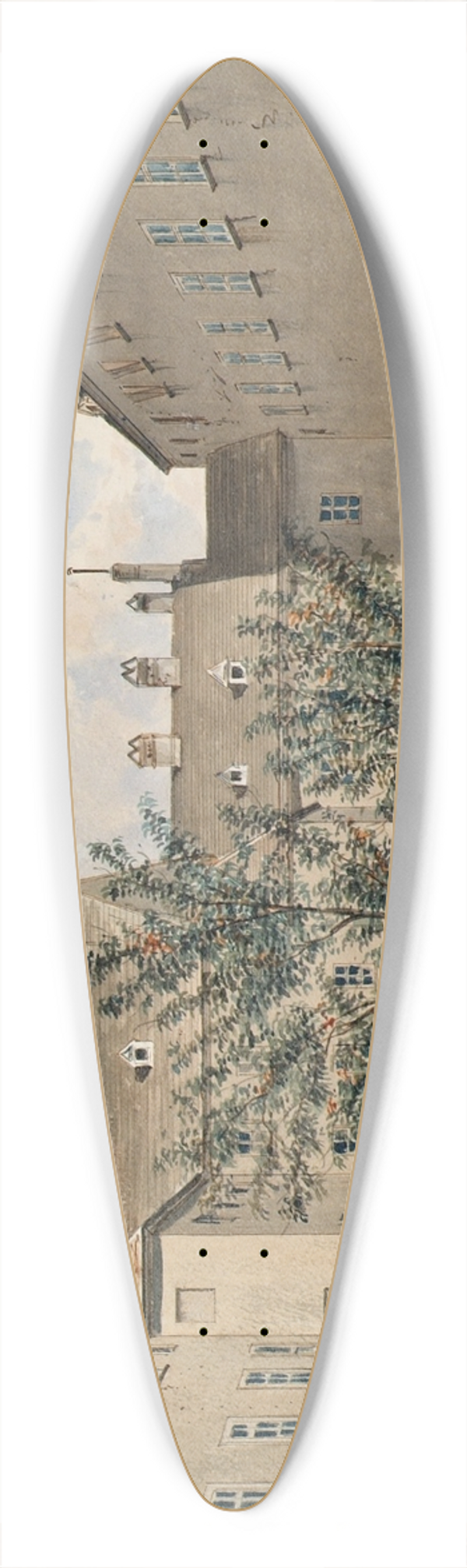 Emil Htter - Das ehemalige Carmeliter-Nonnenkloster und sptere Polizei-Gefangenenhaus in der Sterngasse in Wien 39.3 inch art pintail longboard deck